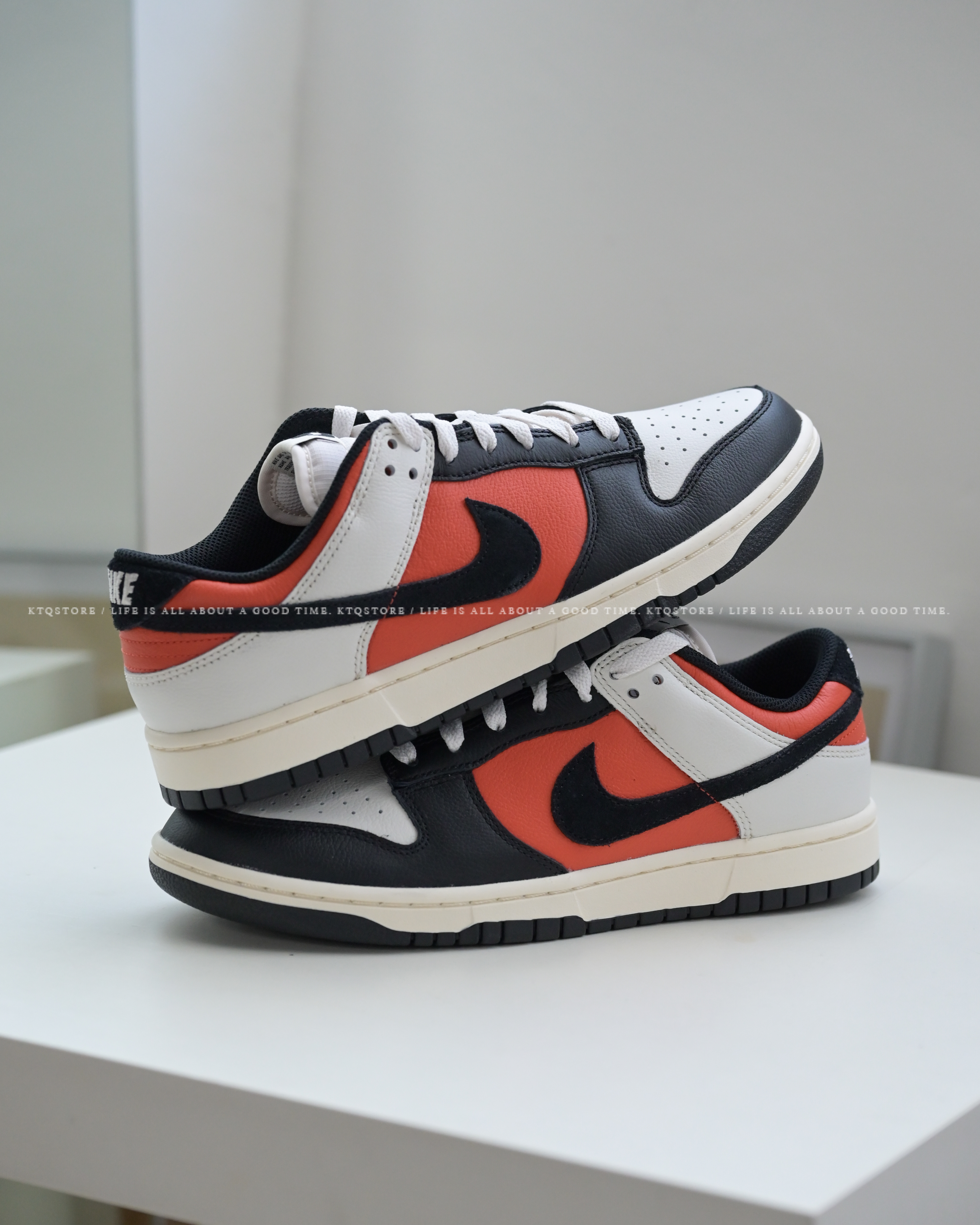KTQ STORE ‧ NIKE DUNK LOW RETRO Vintage Coral 魅影骨白 黑白橘 HQ4988-030