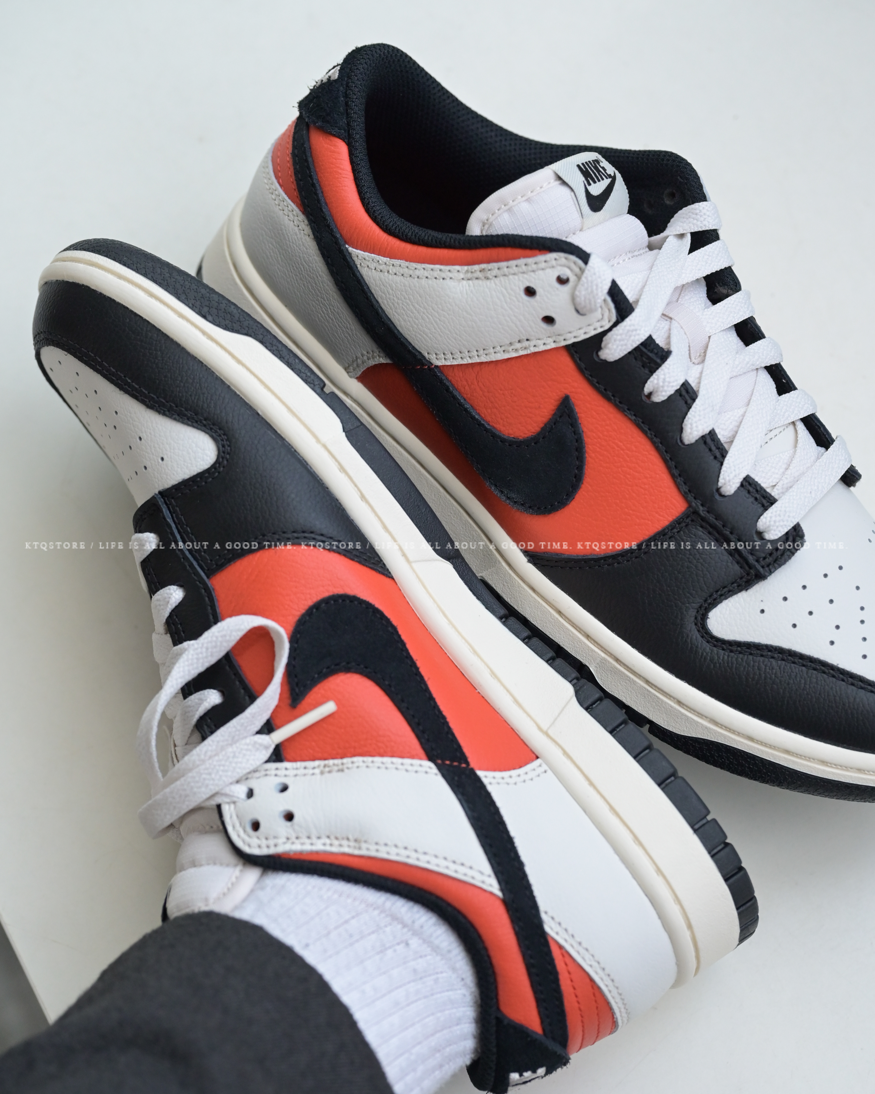 KTQ STORE ‧ NIKE DUNK LOW RETRO Vintage Coral 魅影骨白 黑白橘 HQ4988-030