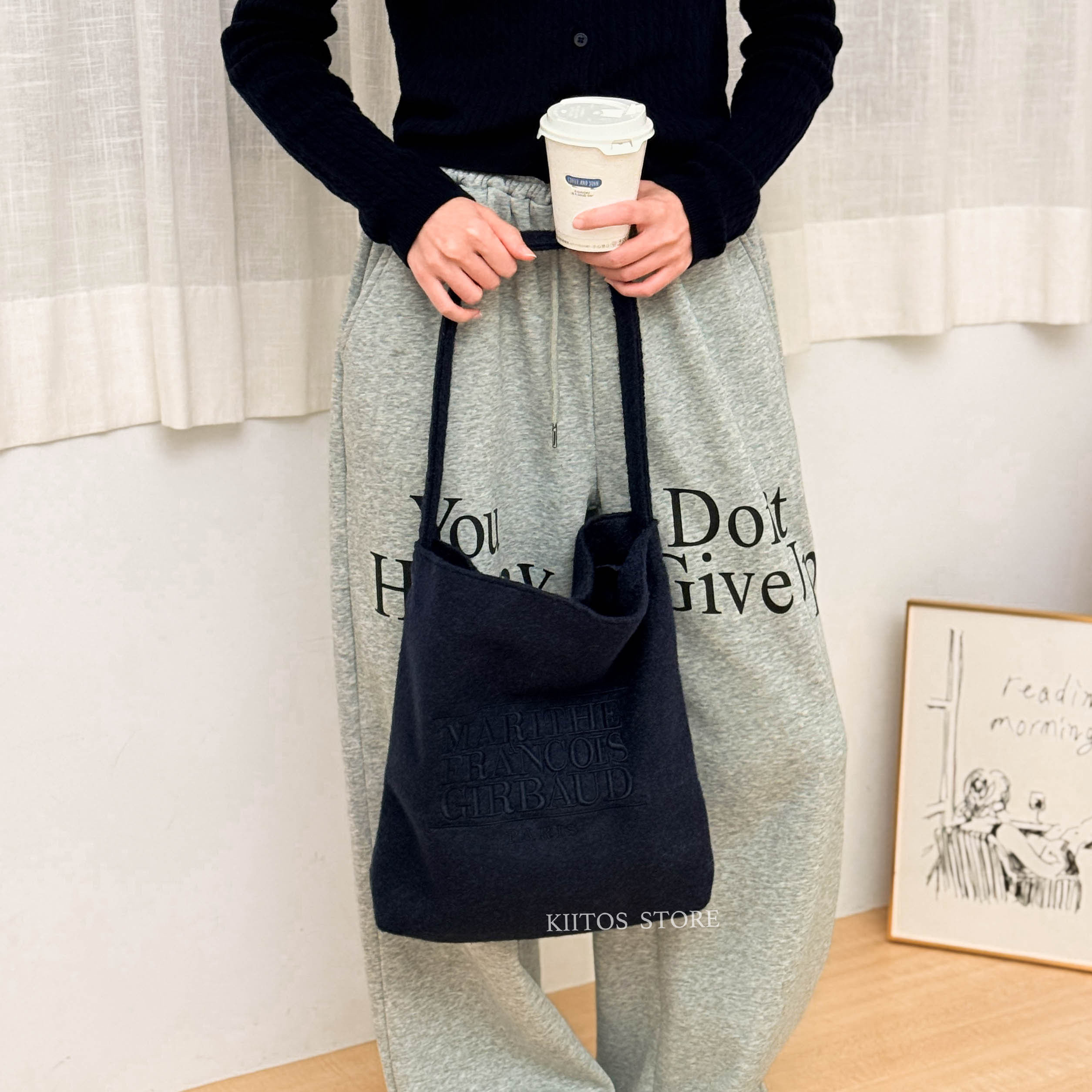 現貨 韓國代購 Marithe Francois Girbaud 2024新款 MFG 刺繡 短絨 毛毛包