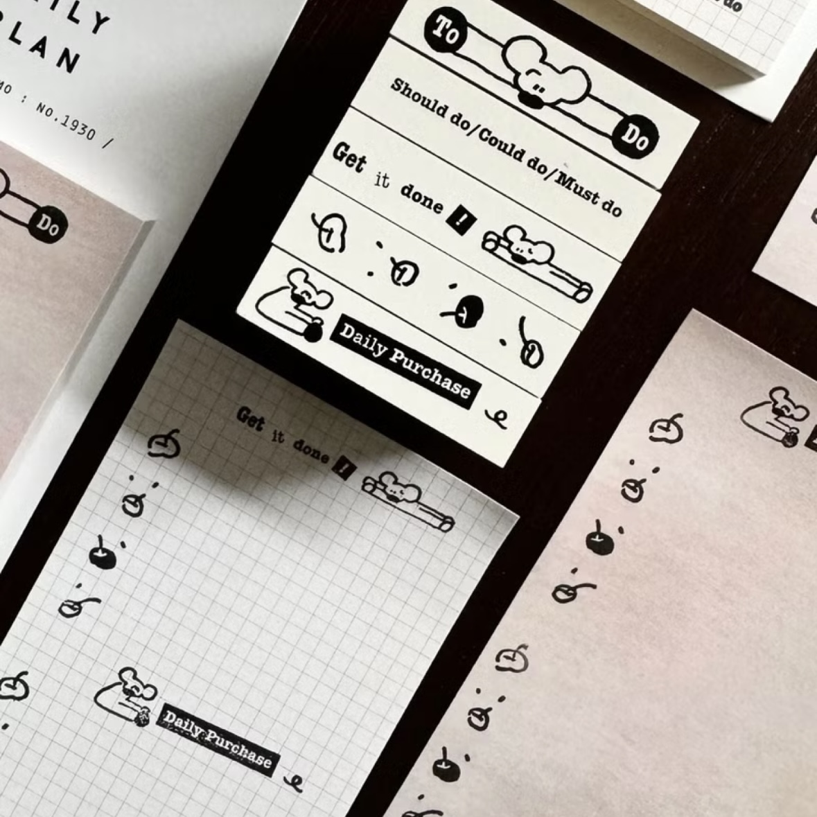 小老鼠 To do list 6入印章組｜ 1991w2992