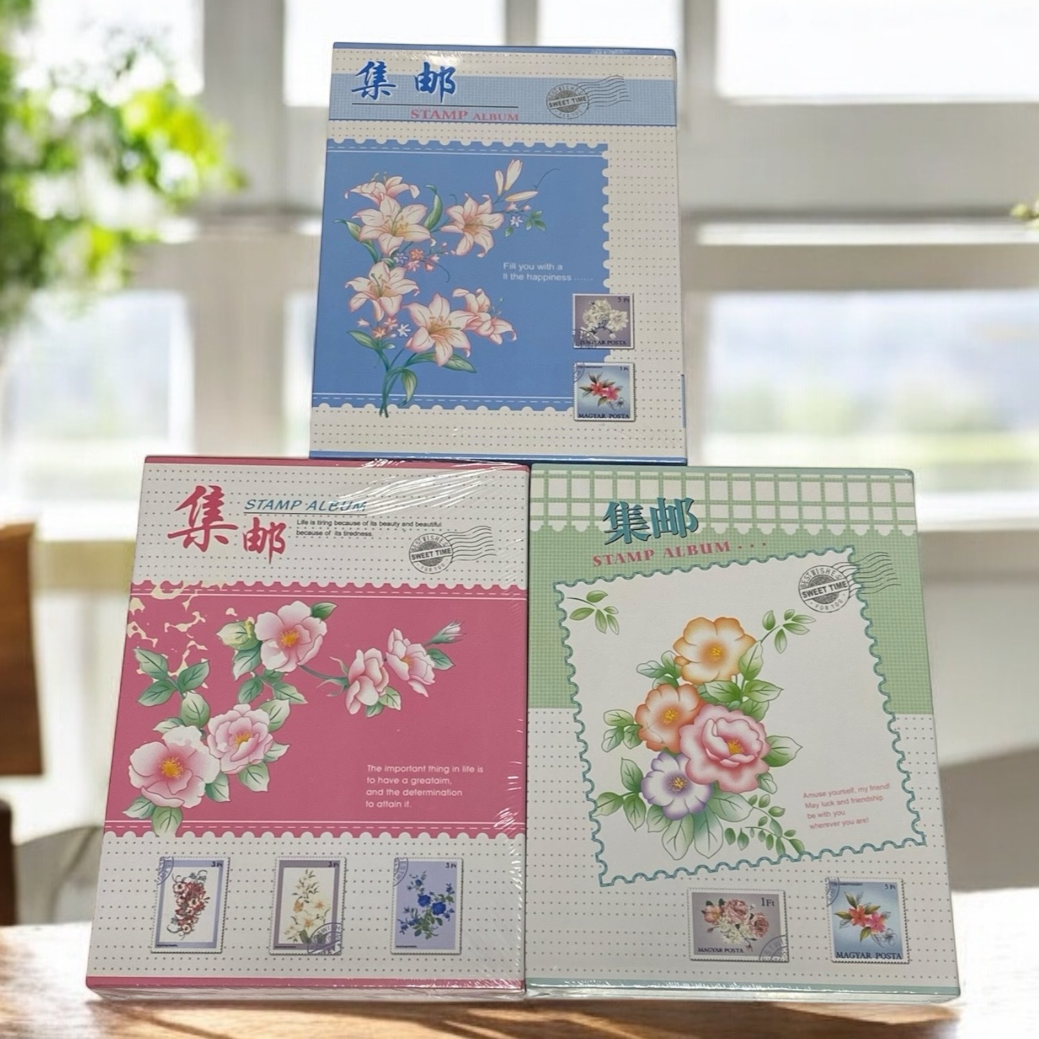 Floral Stamp Album (Available in 3 Colors) - $5 Off for Face-to-Face Transactions