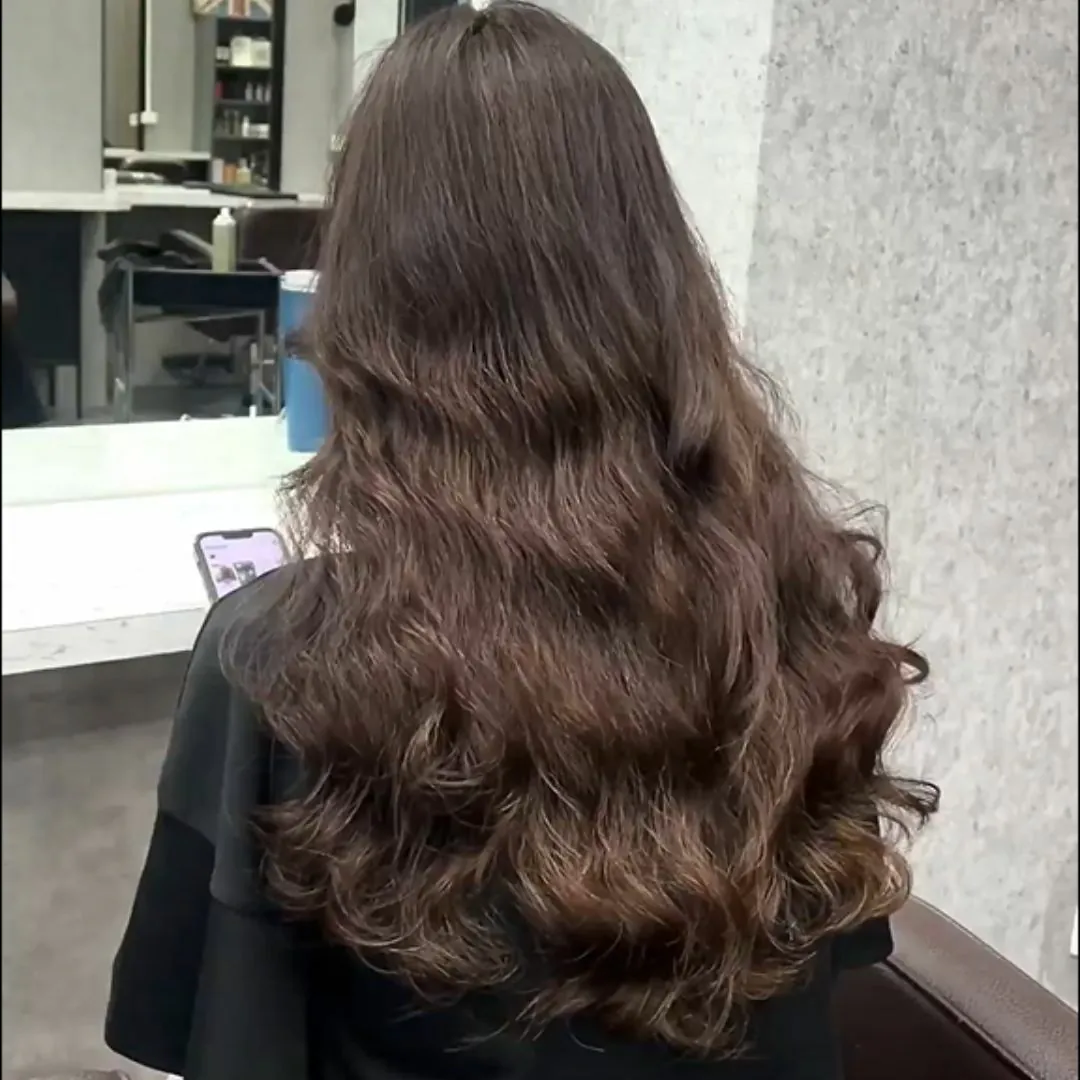 Irene's Straightened Curling Iron Perm Work