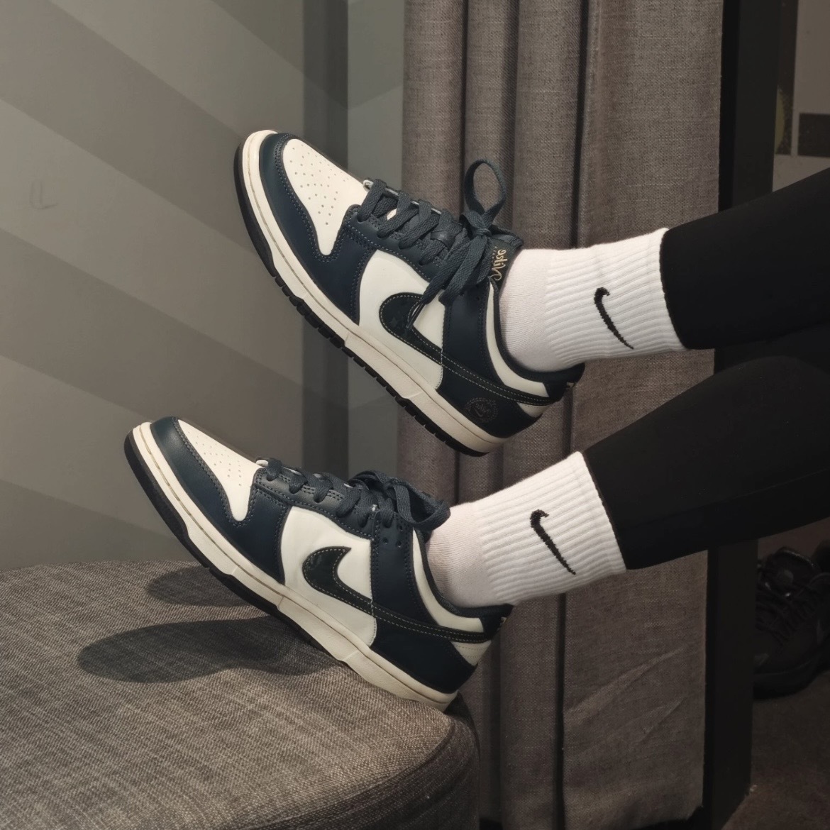 Nike Dunk Low (GS) 墨綠燙金 FB9109-301