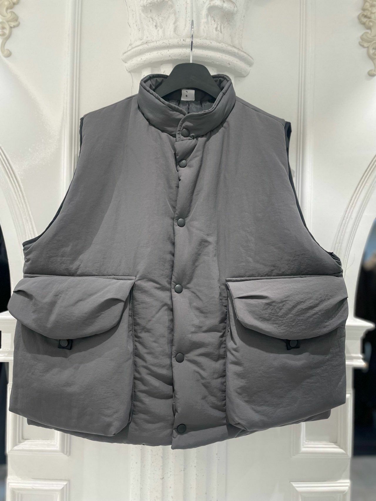 企領拉鍊背心褸(夾棉) alife-021V