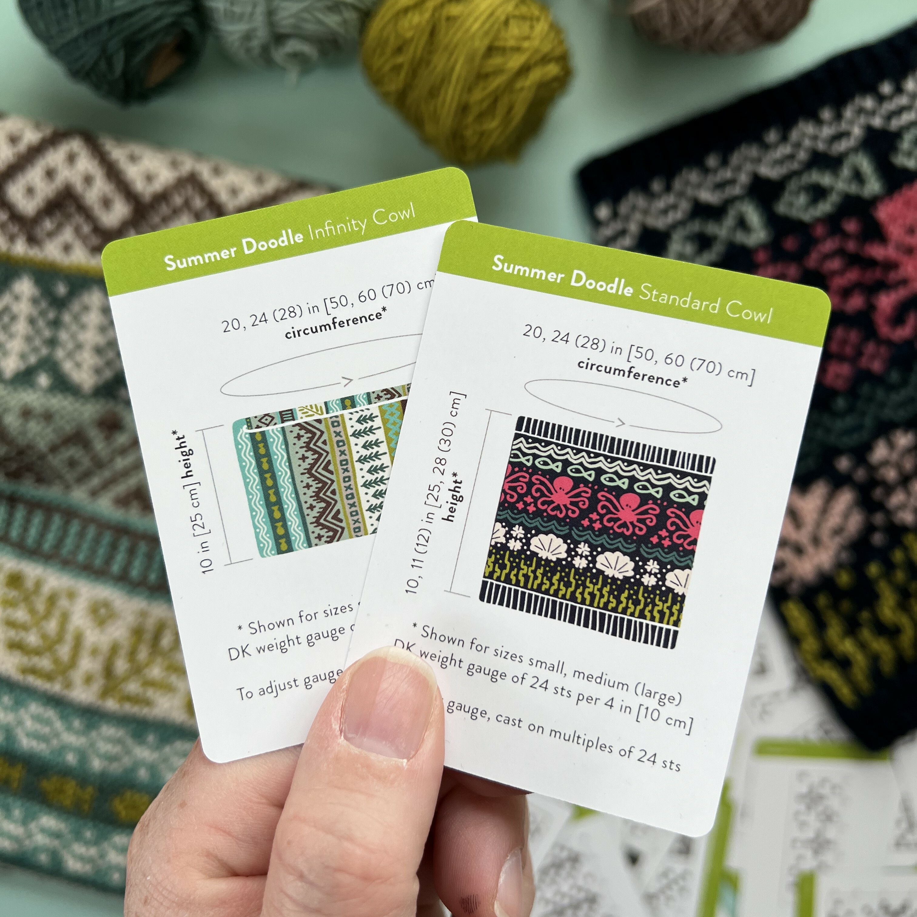 [Pacific Knit] Summer夏日配色編織卡牌