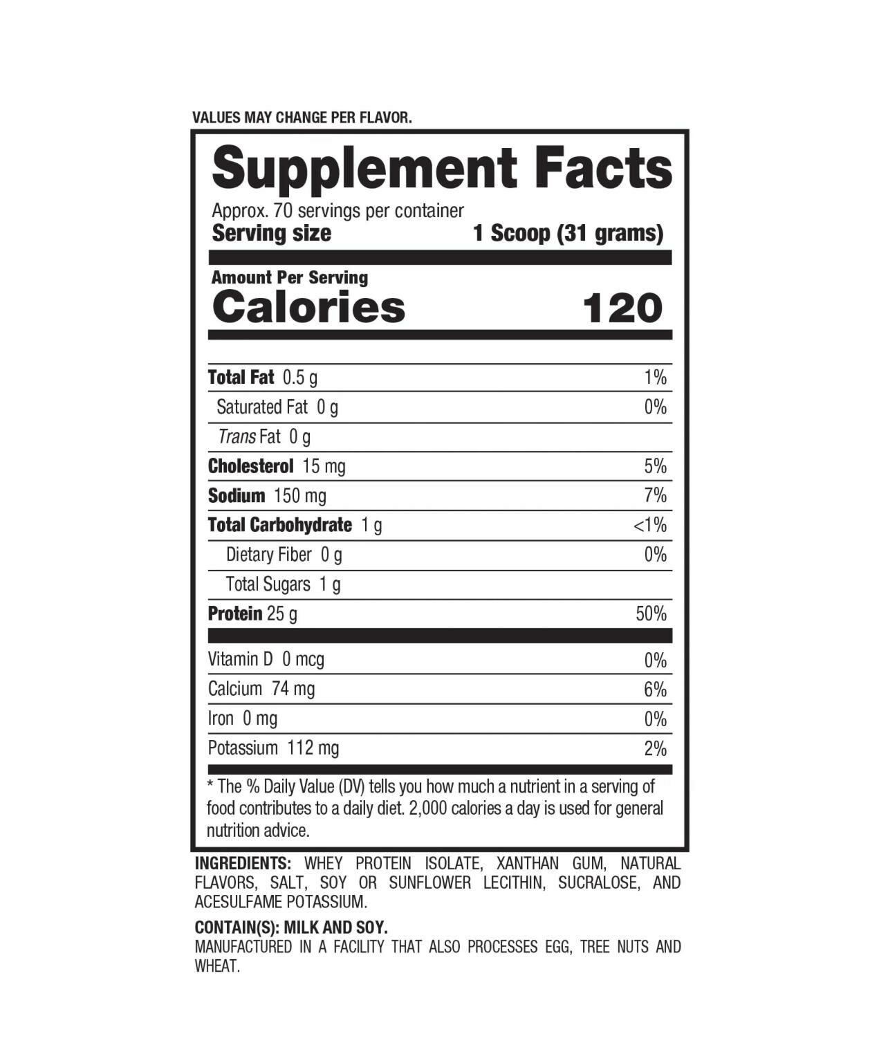 BPI ISO – 100% 乳清分離物和水解物 5lbs