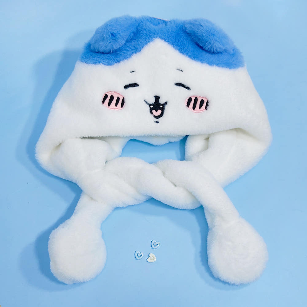 預訂｜韓國限定 八字貓 耳朵會動的毛絨帽子