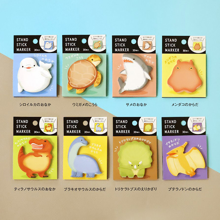 扁面蛸 30枚便利貼 memo｜日本 Mind Wave