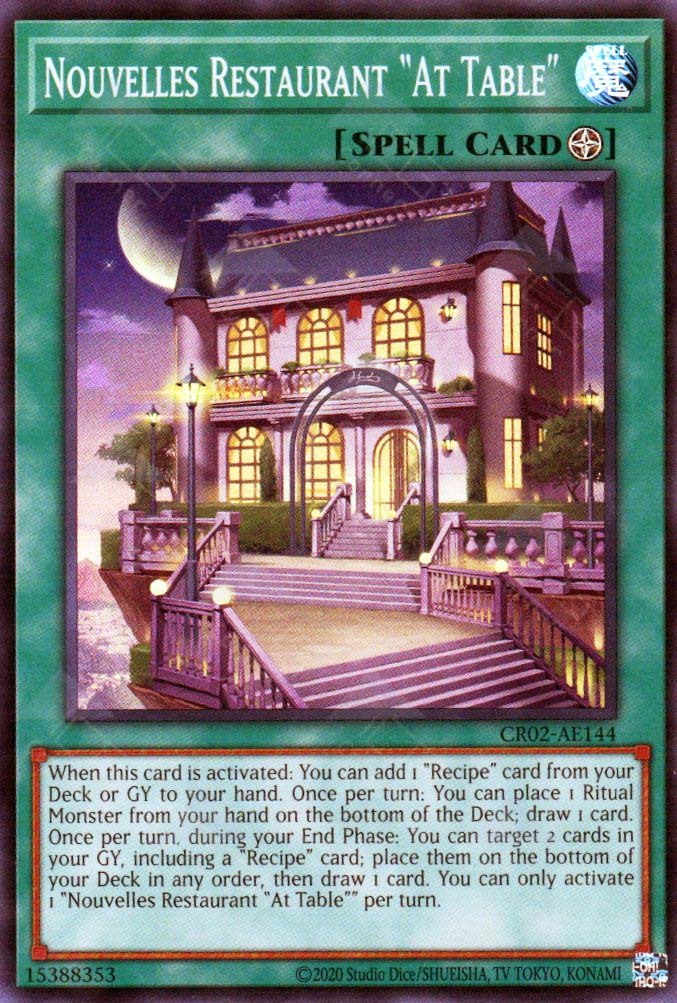 CR02-AE144 Nouvelles Restaurant "At Table" (SR)