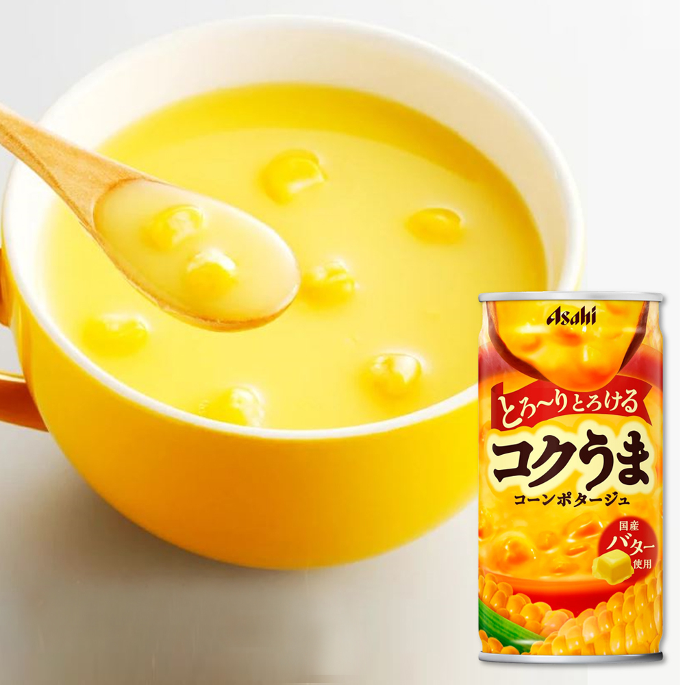 日本 Asahi 朝日 玉米濃湯 易開罐 185g