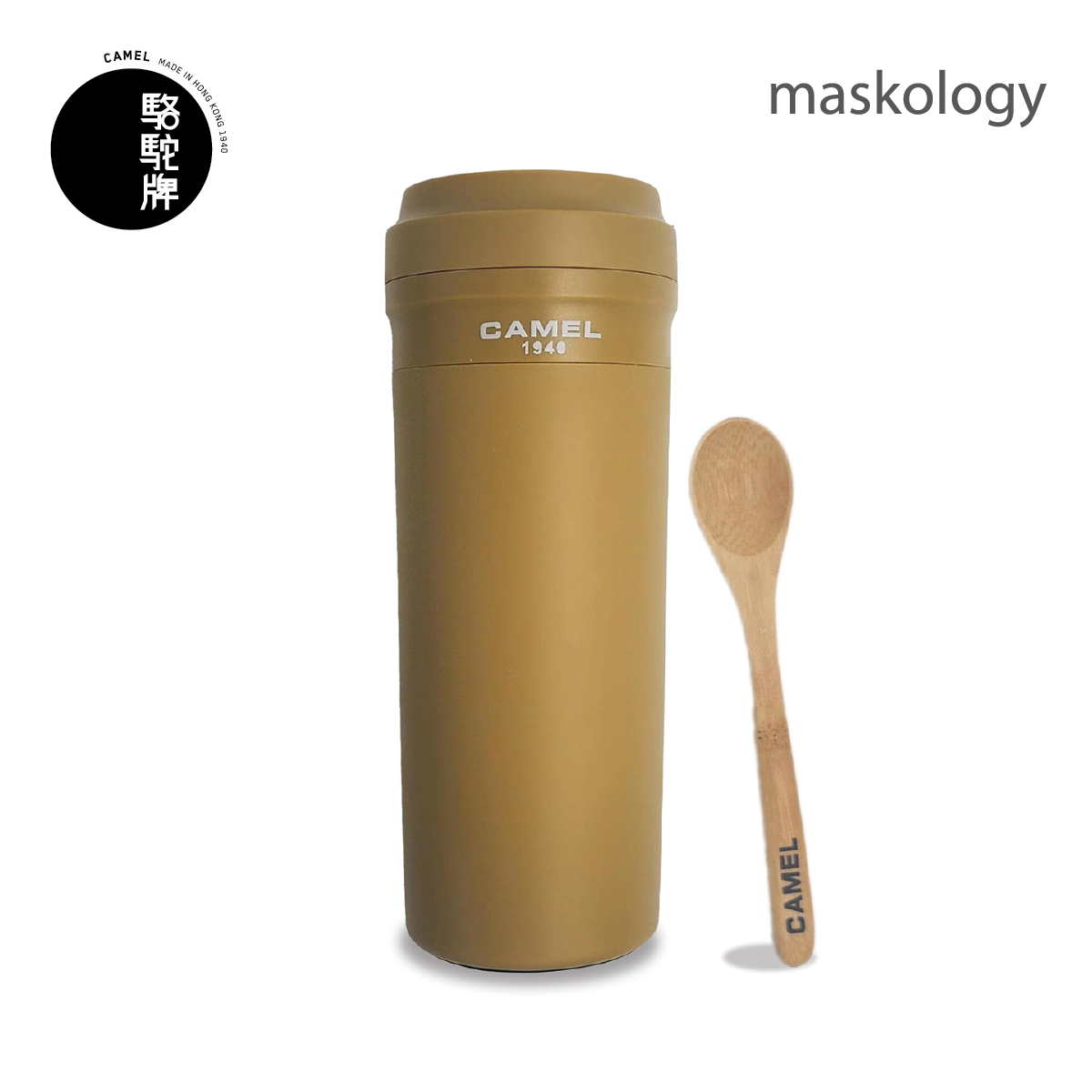 【Member Extra 10% off】Camel 駱駝牌  - CUPPA35 Double Layer Vacuum Glass Liner Thermos Mug 350ml -  KB
