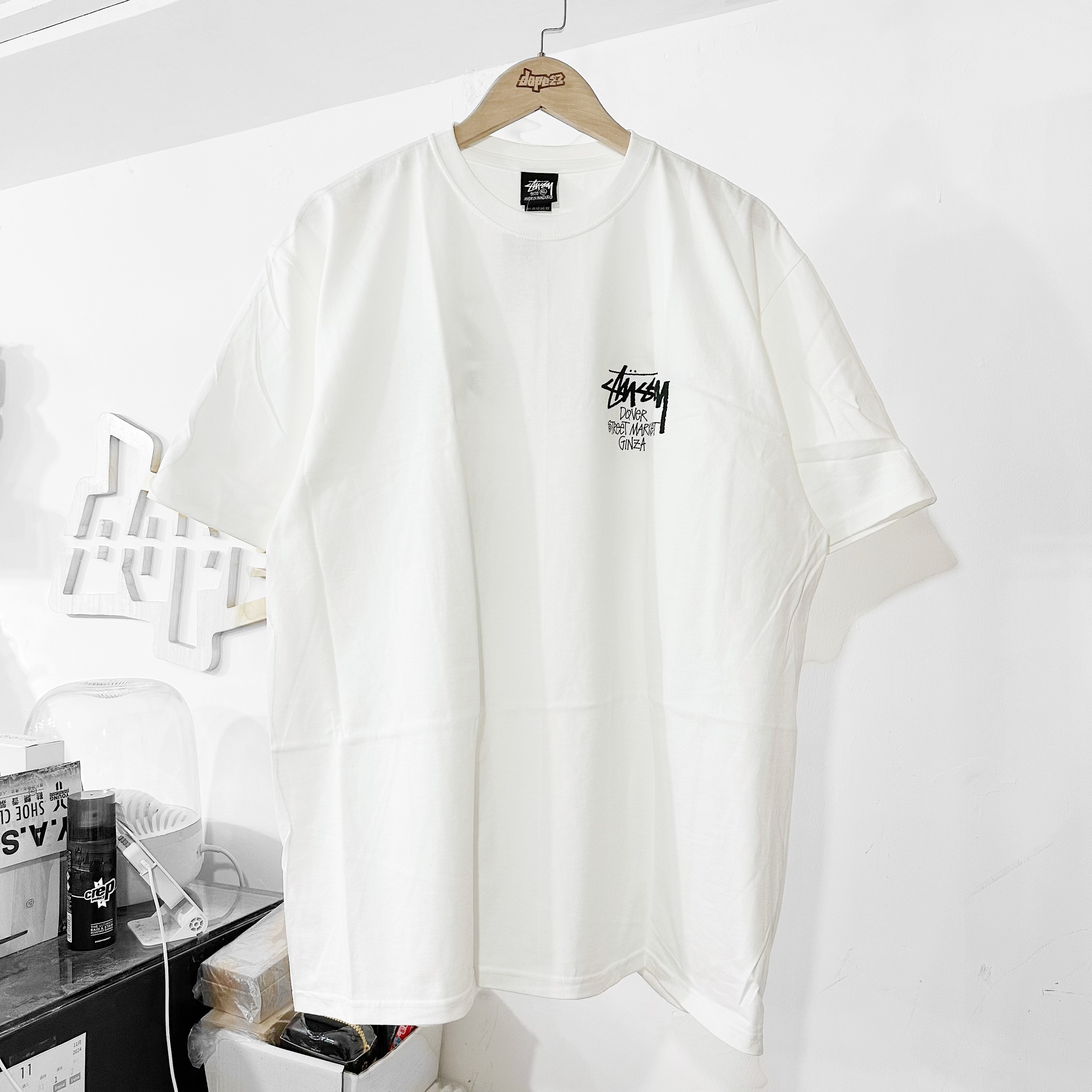 STUSSY Stock Dsm Ginza Tee White 銀座限定