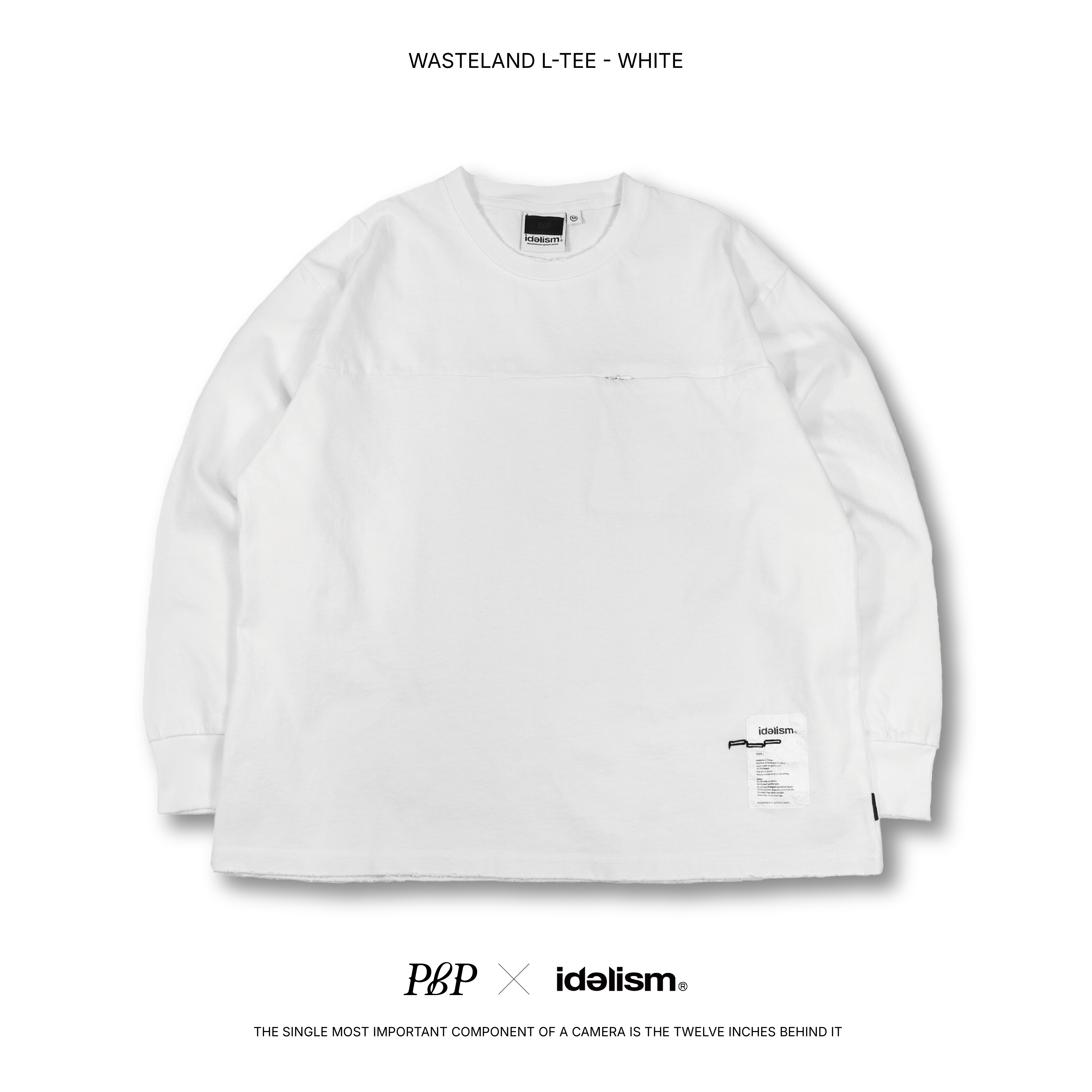 P.B.P X idealism® - WASTELAND L-TEE  - WHITE