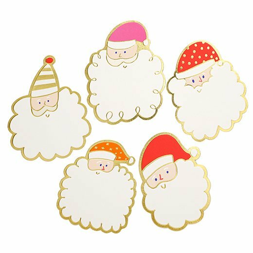 聖誕禮物小卡 5枚入 附信封｜日本Greeting Life