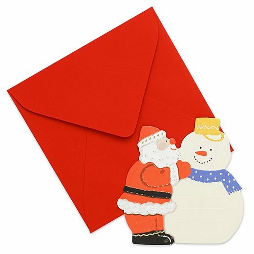 聖誕禮物小卡 5枚入 附信封｜日本Greeting Life