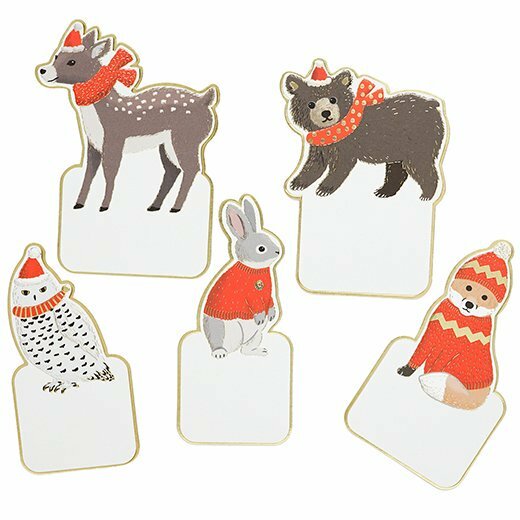 聖誕禮物小卡 5枚入 附信封｜日本Greeting Life