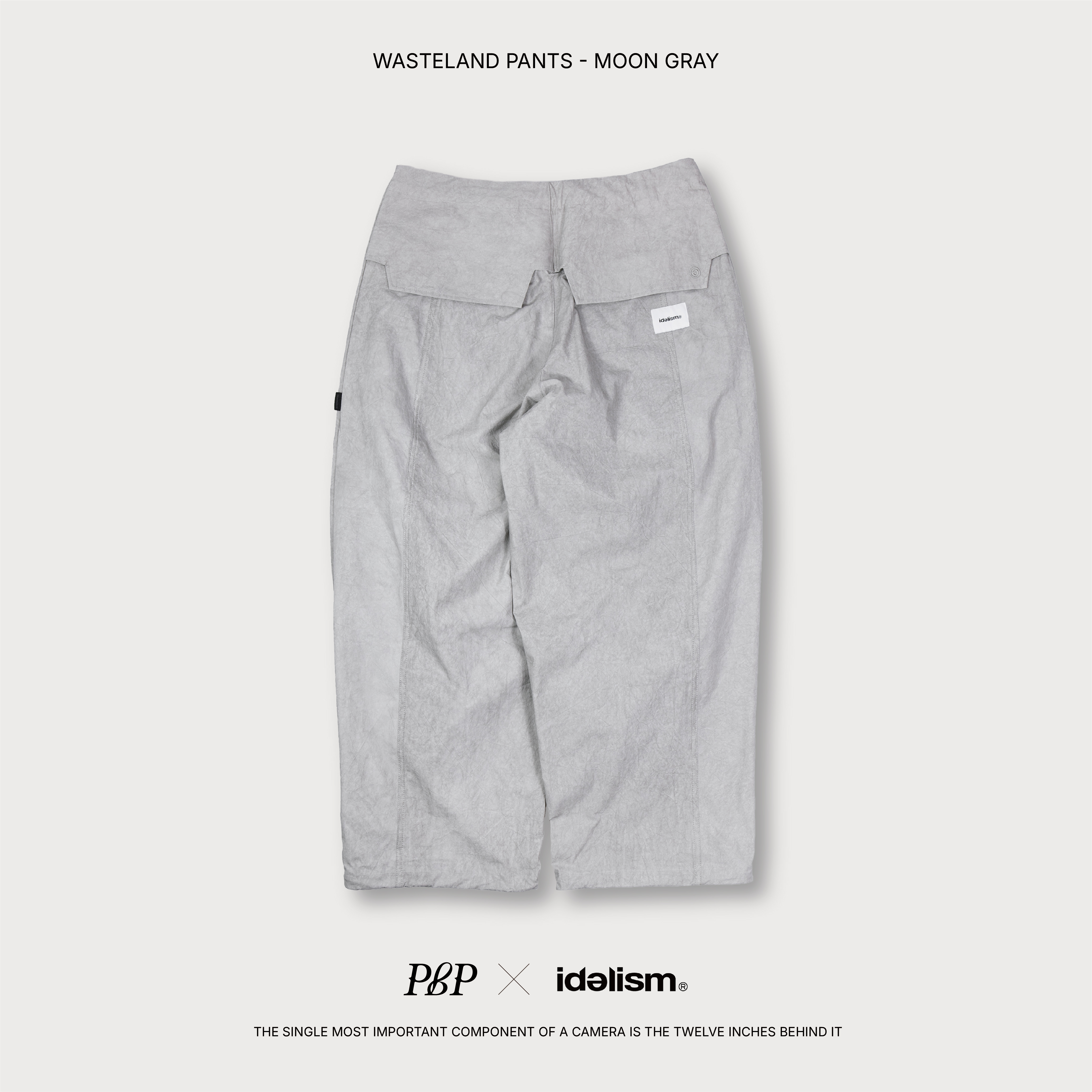 P.B.P X idealism®  - WASTELAND PANTS  - MOON GRAY