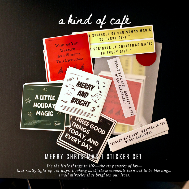 聖誕禮物方塊貼紙組 20枚｜什物 A KIND OF CAFE