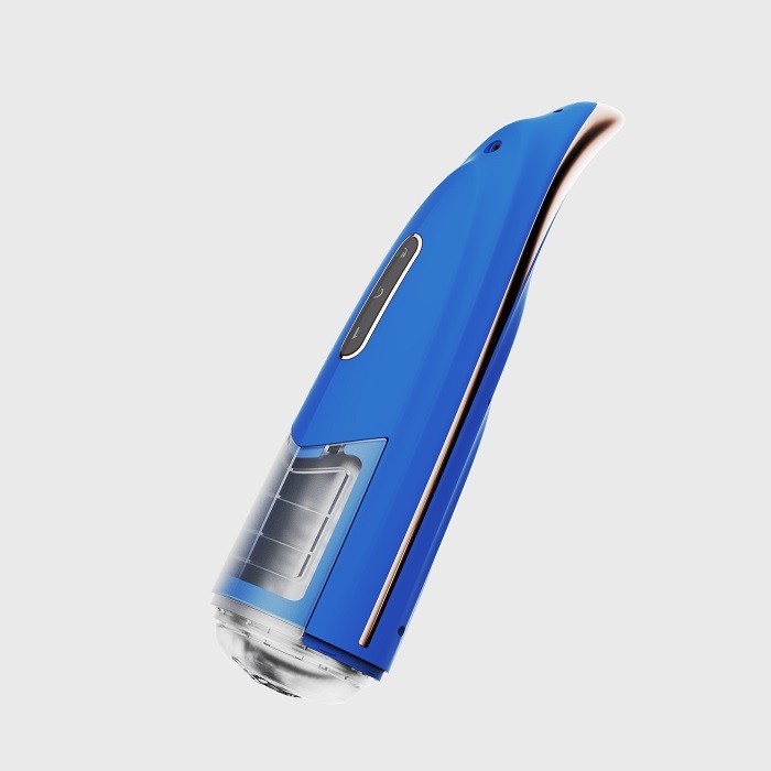 Secwell FunnyMee 牛魔王伸縮旋轉電動杯 附聲音 - 藍色