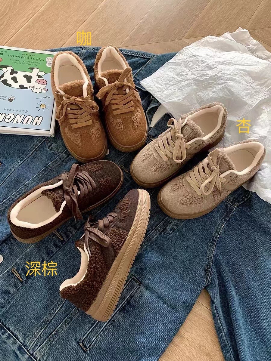 羊羔毛毛休閒鞋