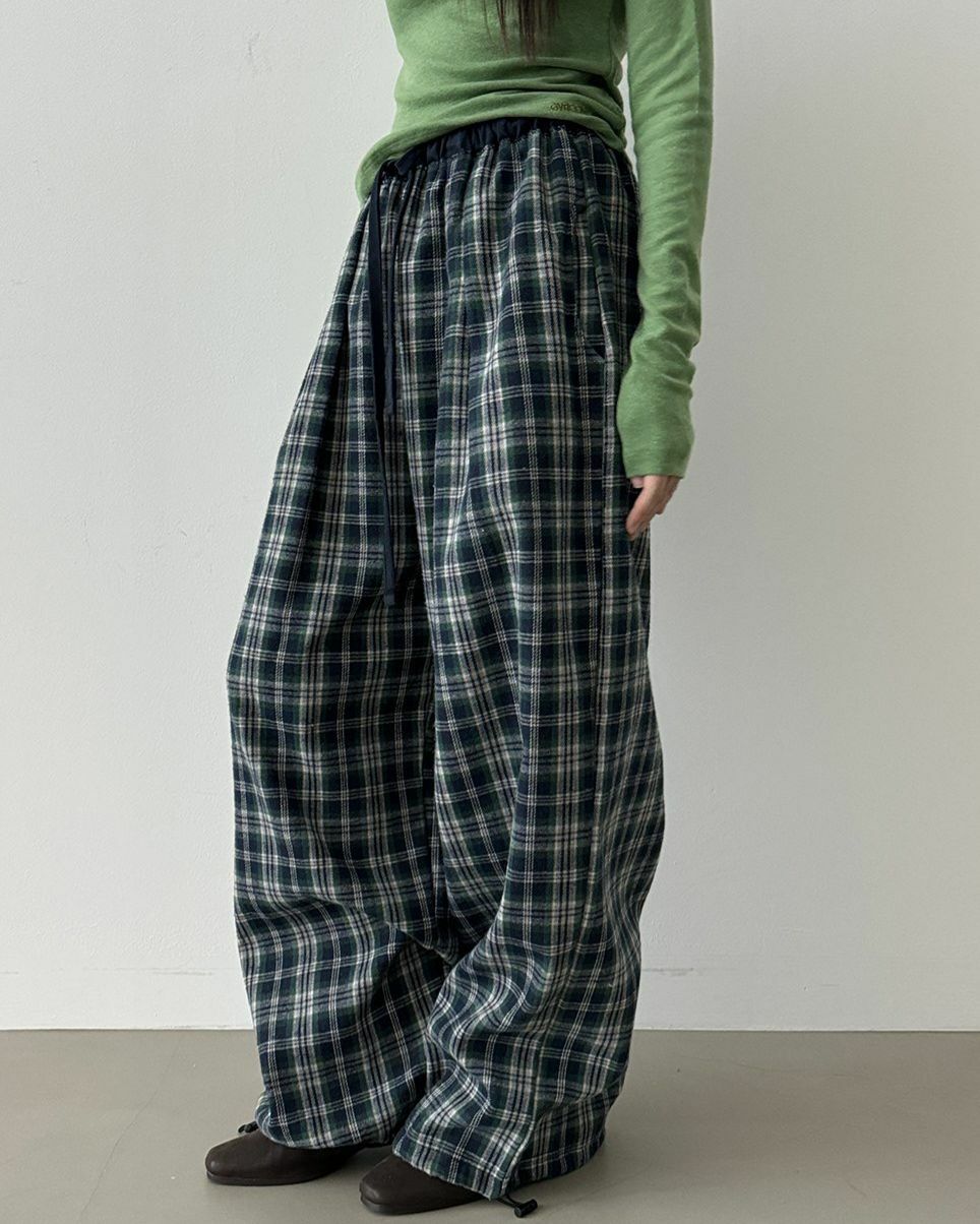 格仔可束腳鬆身褲 GVR-051P