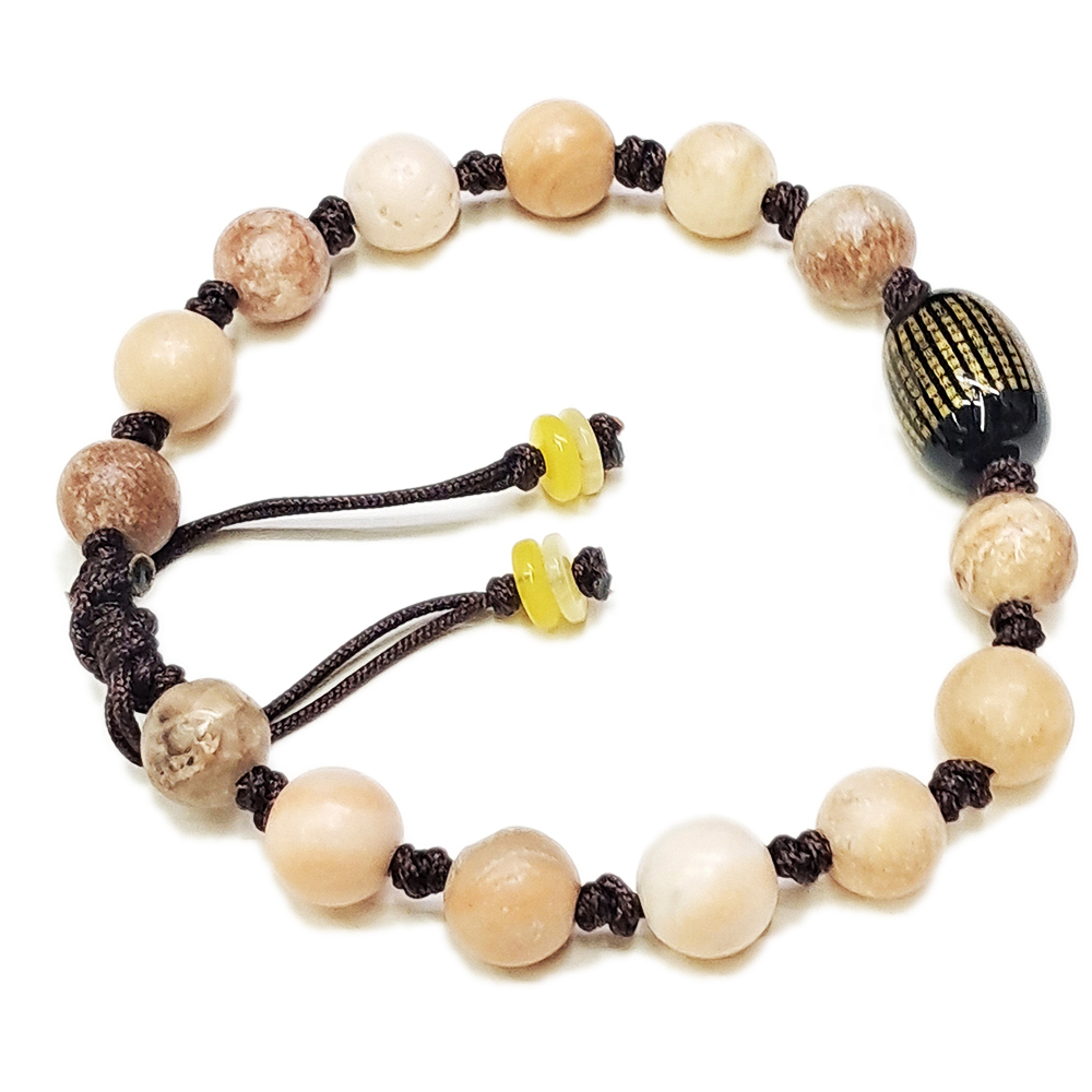 心經{黑玉髓}&龍宮舍利手珠8mm中國結手鍊【十方】153862