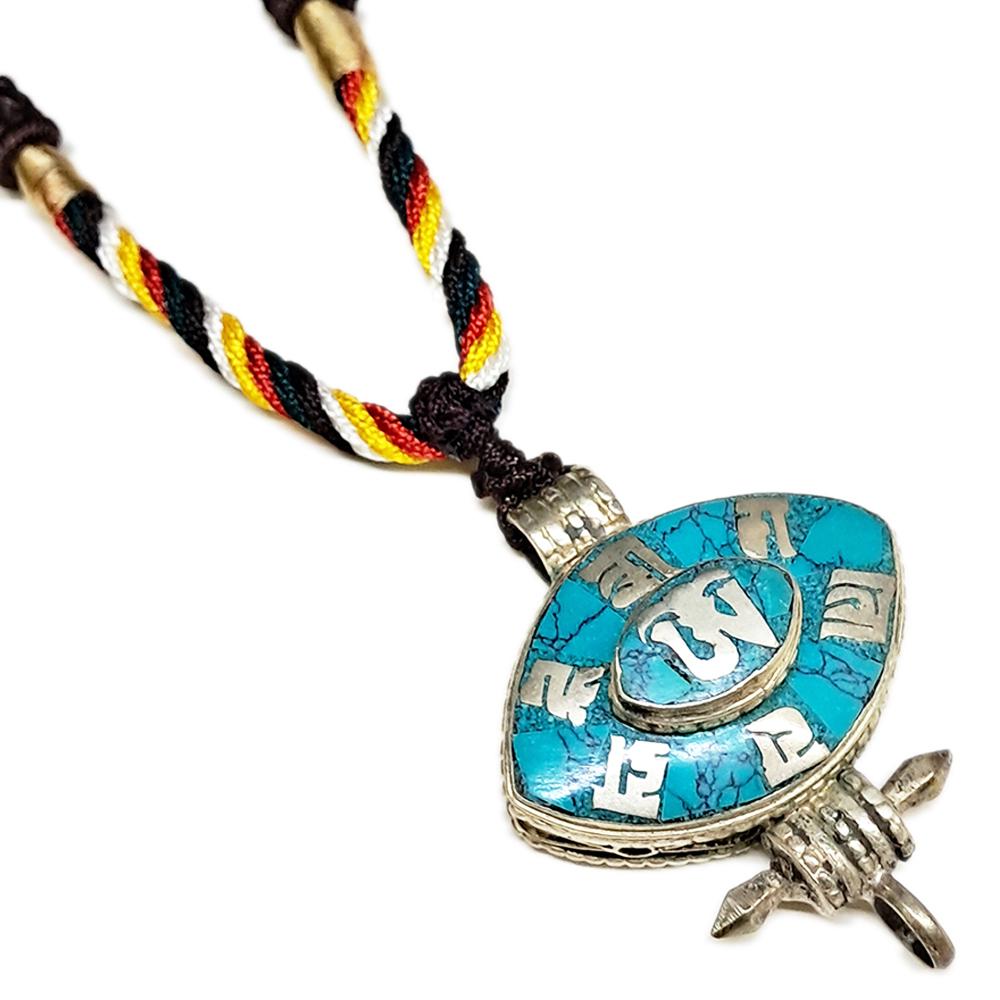 十相自在+六字真言綠松石嘎屋項鍊【十方】153866