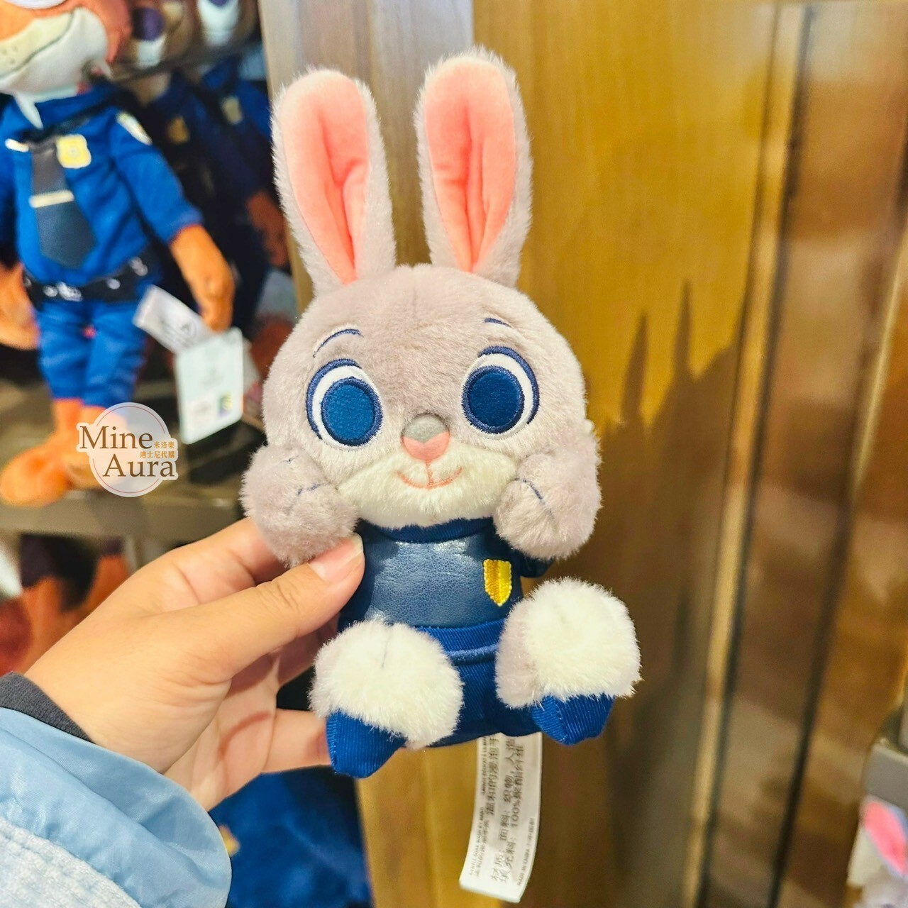 迷你寶寶系列 哈茱蒂 Judy 兔 磁鐵 坐肩 絨毛 娃娃 公仔 動物方城市 Zootopia -上海迪士尼樂園