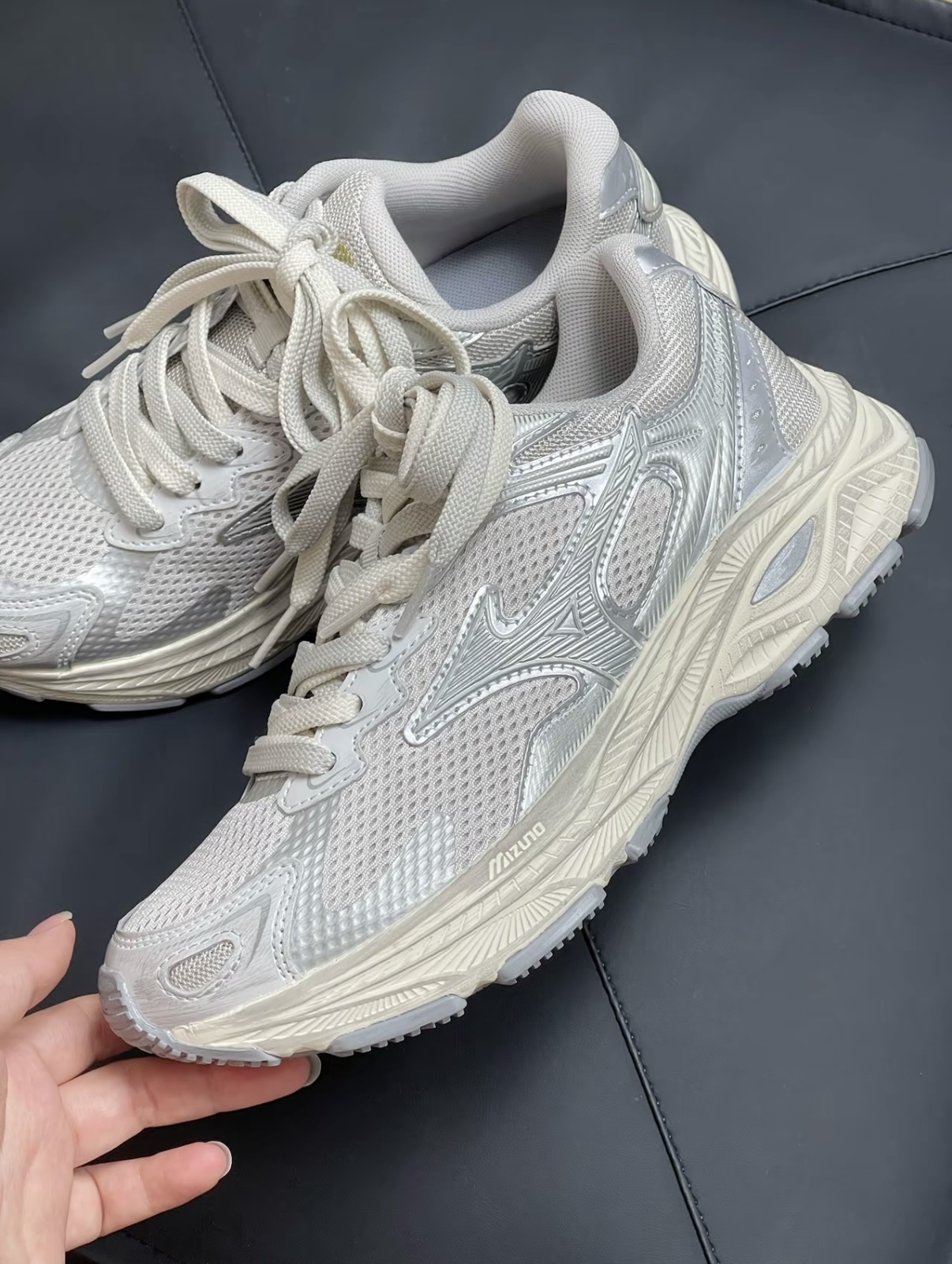 Mizuno 美津濃 Racer S 銀灰色 作舊 復古慢跑鞋 老爹鞋 D1GH223518/預購