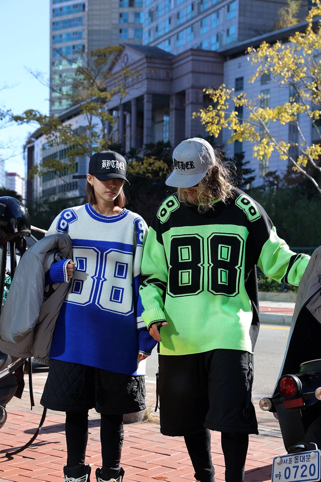 橄欖球提花針織衫