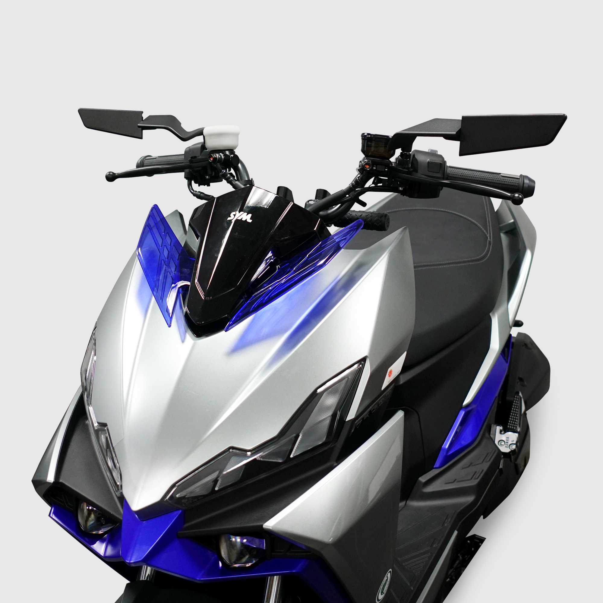 機車通用型配件｜定風翼造型後照鏡