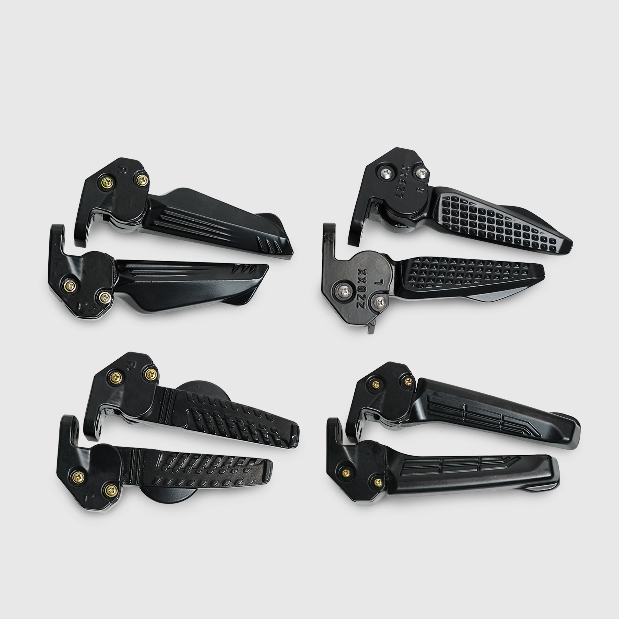 機車通用型配件｜自動收折造型飛旋踏板