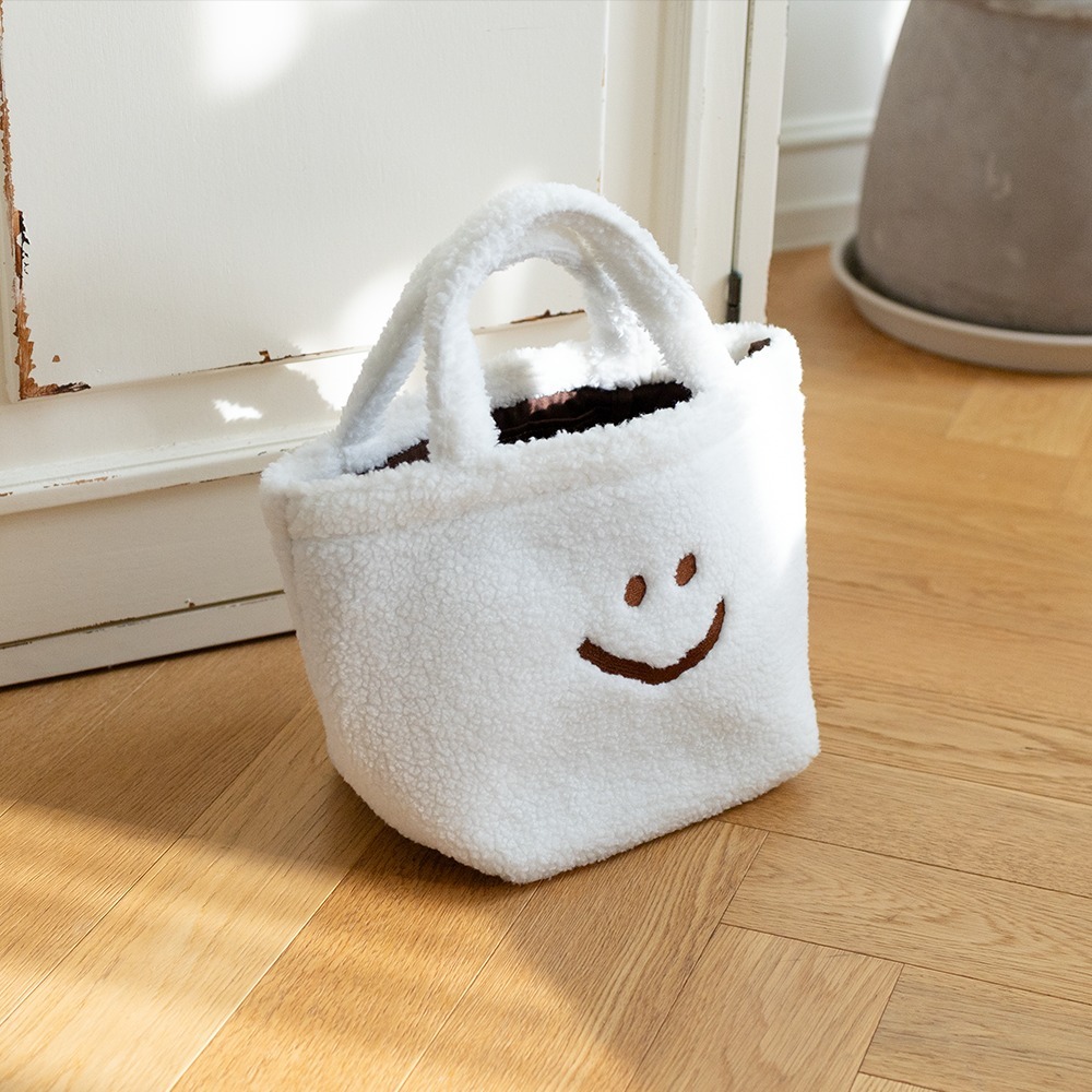 【Dinotaeng】Fluffy Marsh Bag 絨毛提袋