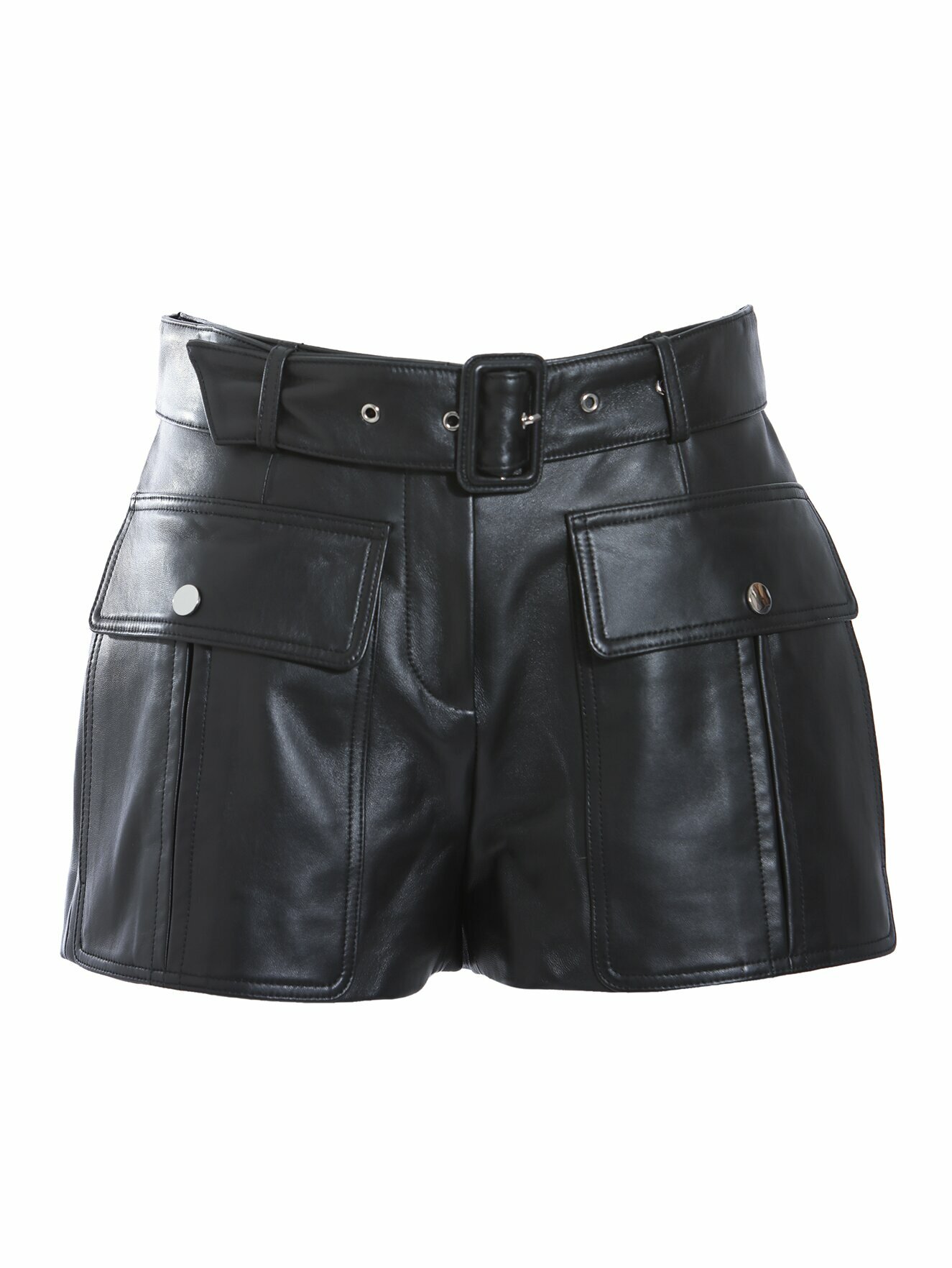 BD15505B1小綿羊皮工裝短褲(附皮帶/2色)