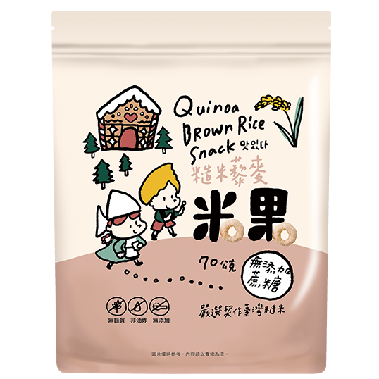 台灣薌園 糙米藜麥米果 70g / 袋