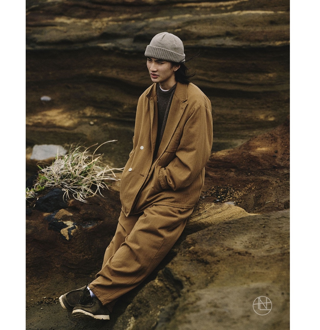 NANAMICA 2024 A/W COTTON WOOL NEWPORT JACKET - OCEAN SAND PRE ORDER ITEM (預訂中)