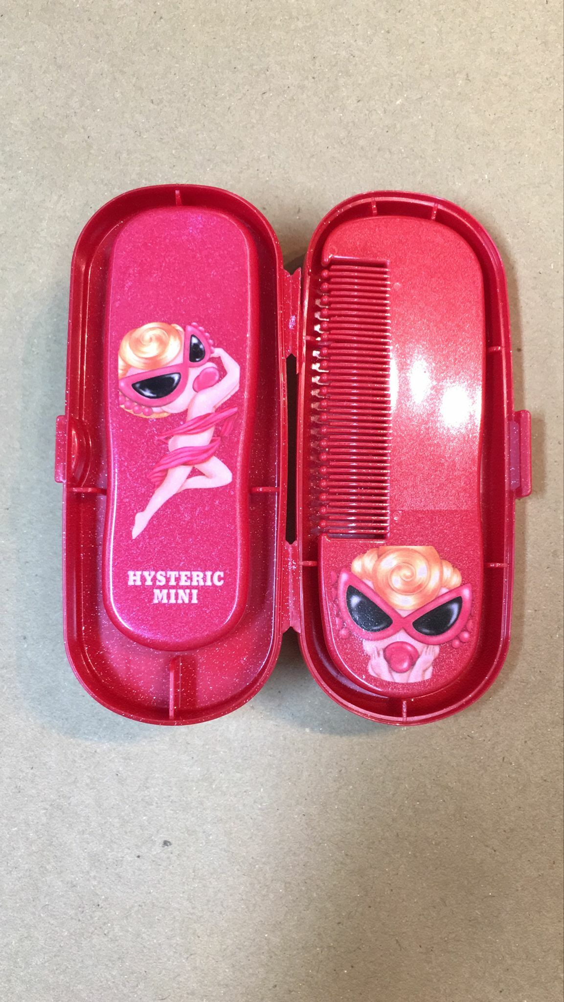 Hysteric Mini 日本製梳盒連2把梳,BB/大人/小朋友都可用 (P11 JP555)