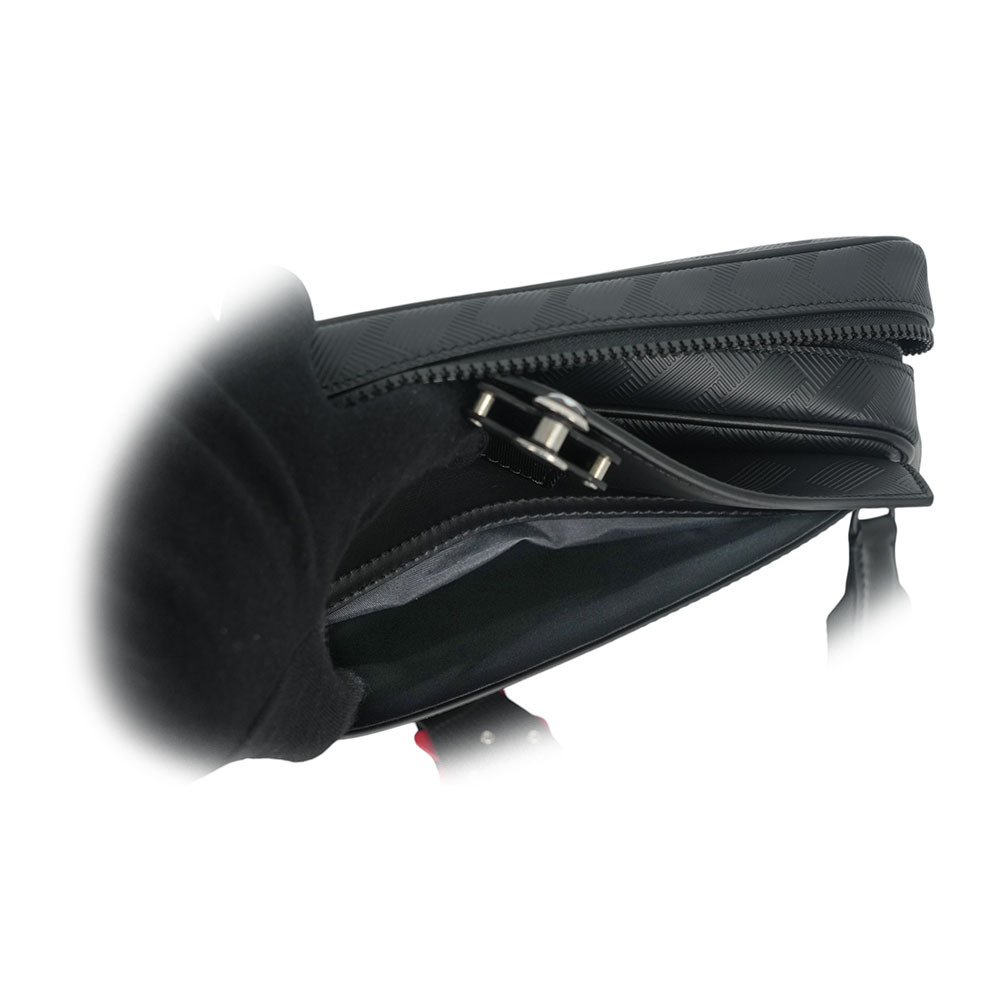 【MONT BLANC】Extreme 3.0 風尚系列 M字釦郵差包(黑色) 131757