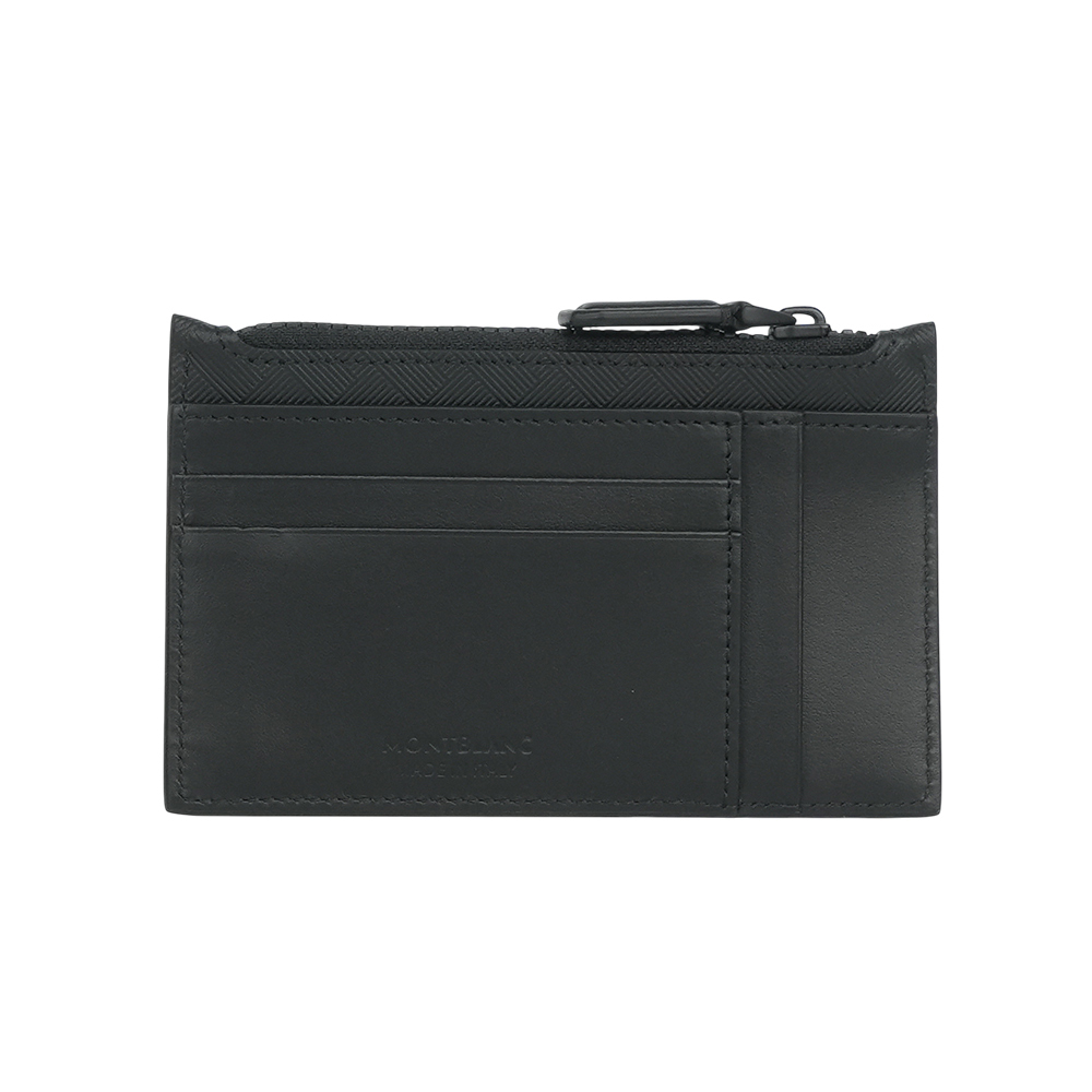 【MONT BLANC】Extreme 3.0 風尚系列牛皮拉鍊卡片夾/零錢包(黑色) 129976