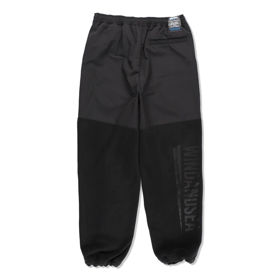 WIND AND SEA FISHNET RECYCLED NYLON FLEECE PANTS / BLACK - PRE ORDER ITEM (預訂中)