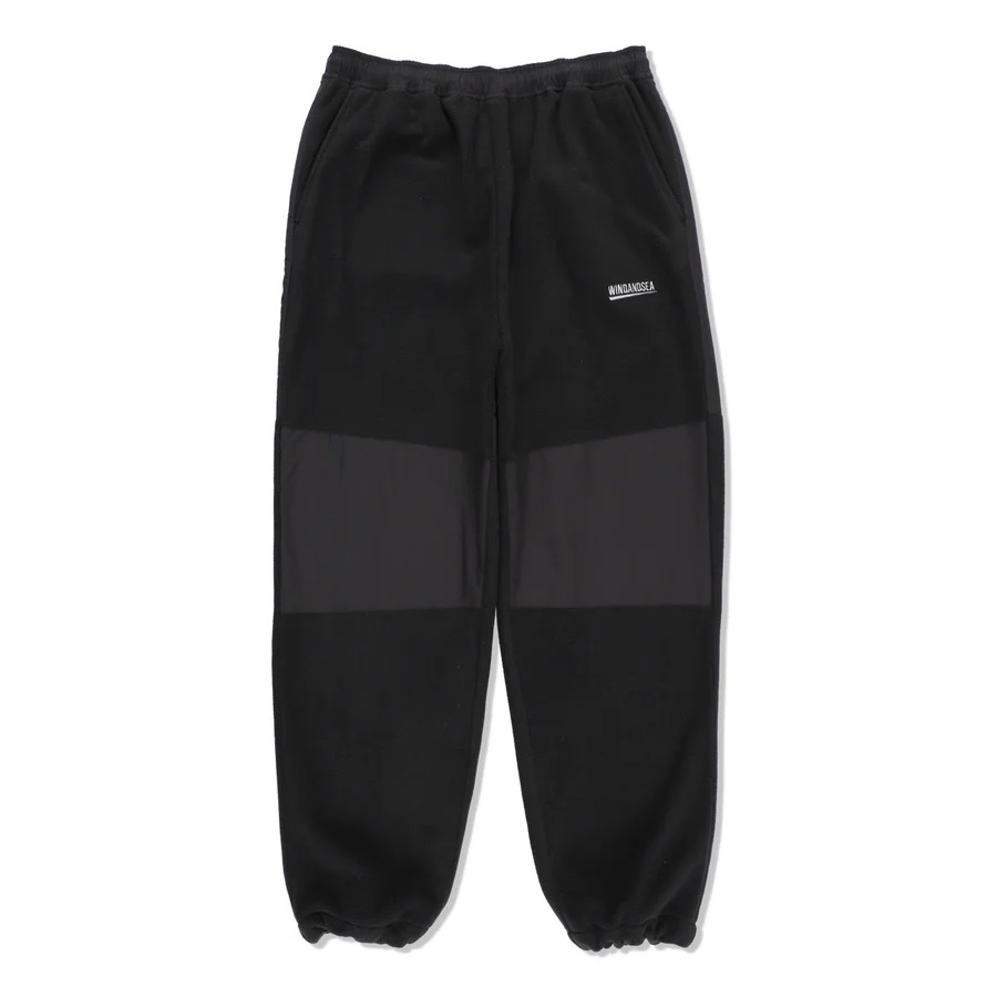 WIND AND SEA FISHNET RECYCLED NYLON FLEECE PANTS / BLACK - PRE ORDER ITEM (預訂中)