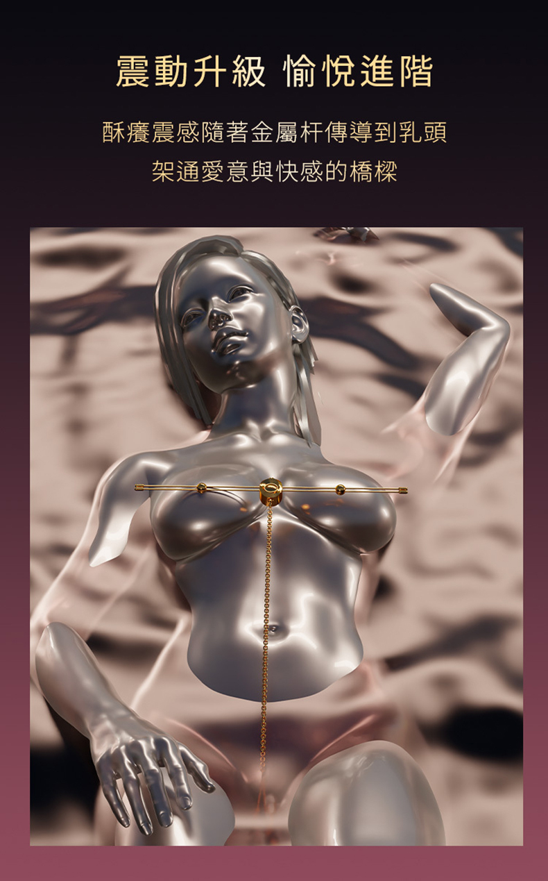 UPKO｜震動乳橋&私處夾套裝｜BDSM調教道具