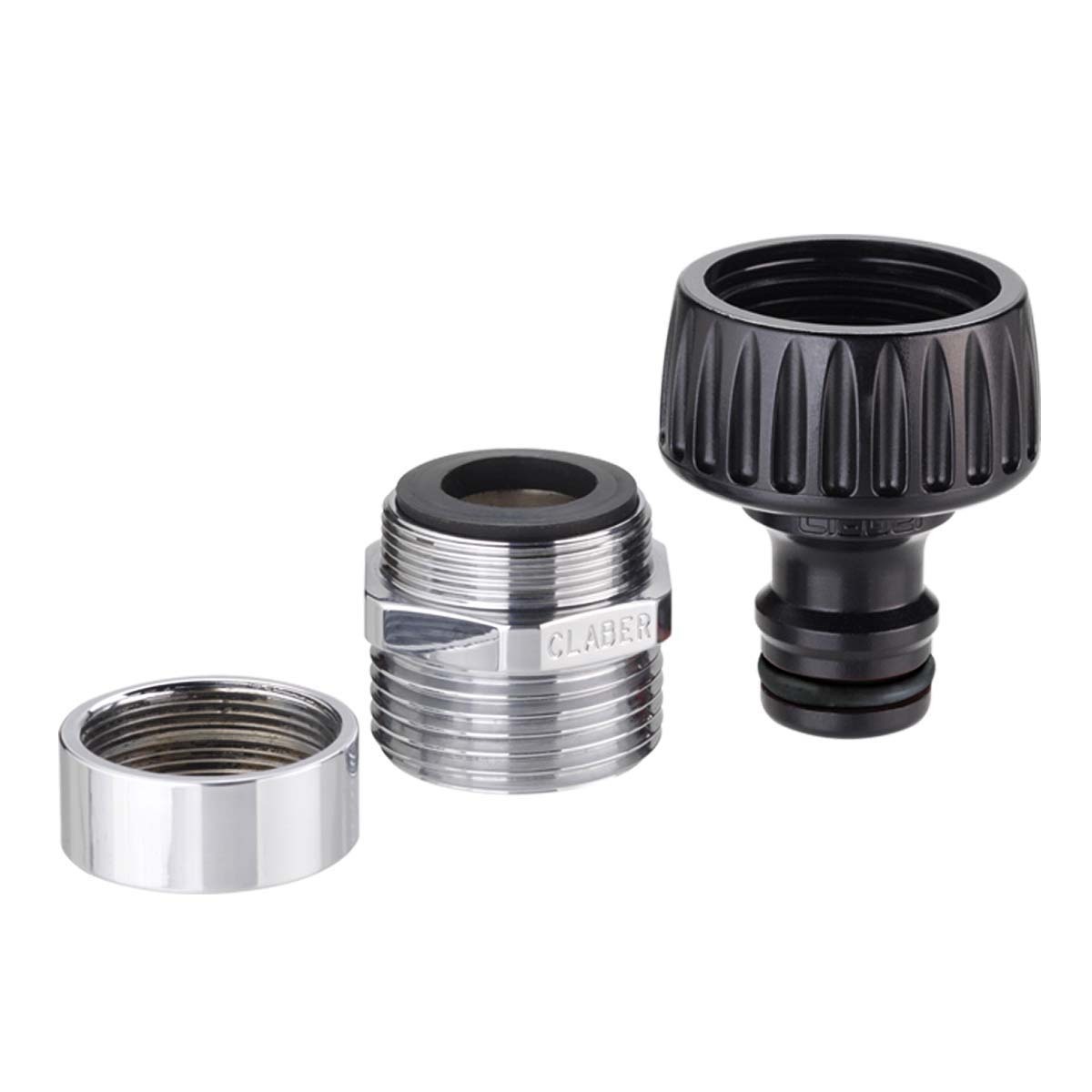 意大利"CLABER" (公+母)兩用快速接頭(吸塑裝)-[8597]