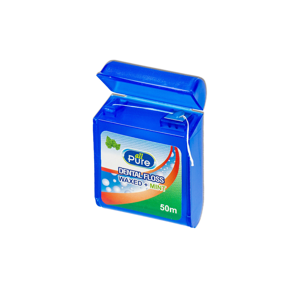 【All Pure】薄荷牙線50MX1 單入販售(含蠟)