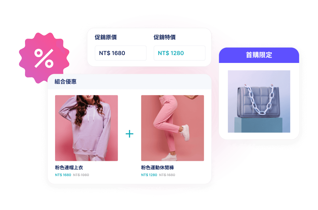 SHOPLINE 網路商店提供各式優惠模組及完善會員分級制度