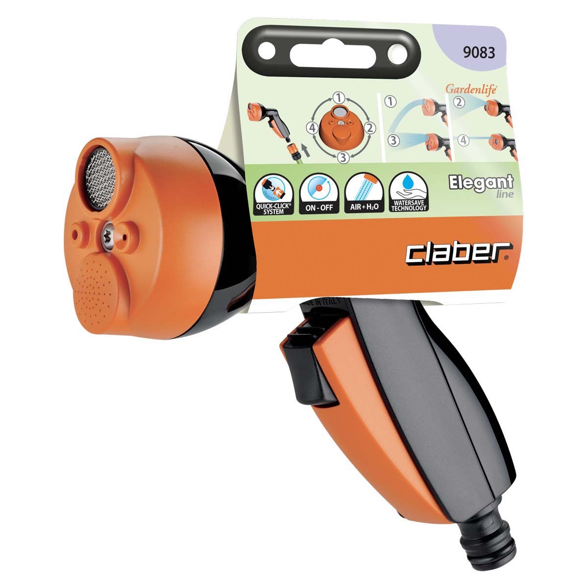 意大利"CLABER" 輕巧型四功能水槍-[9083]