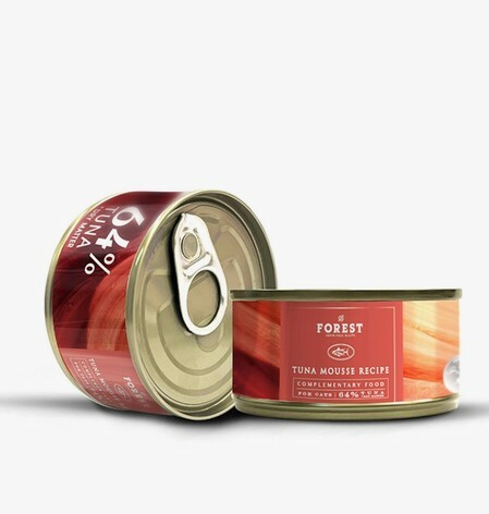 Forest 升級 貓罐系列 64％ 吞拿魚醬 '零食罐' 80g (原箱24罐)