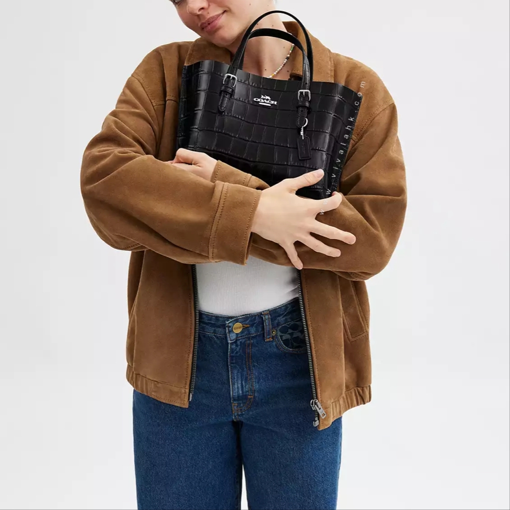 Coach - Mollie Tote Bag 25 (鱷魚壓紋牛皮) (CW017)