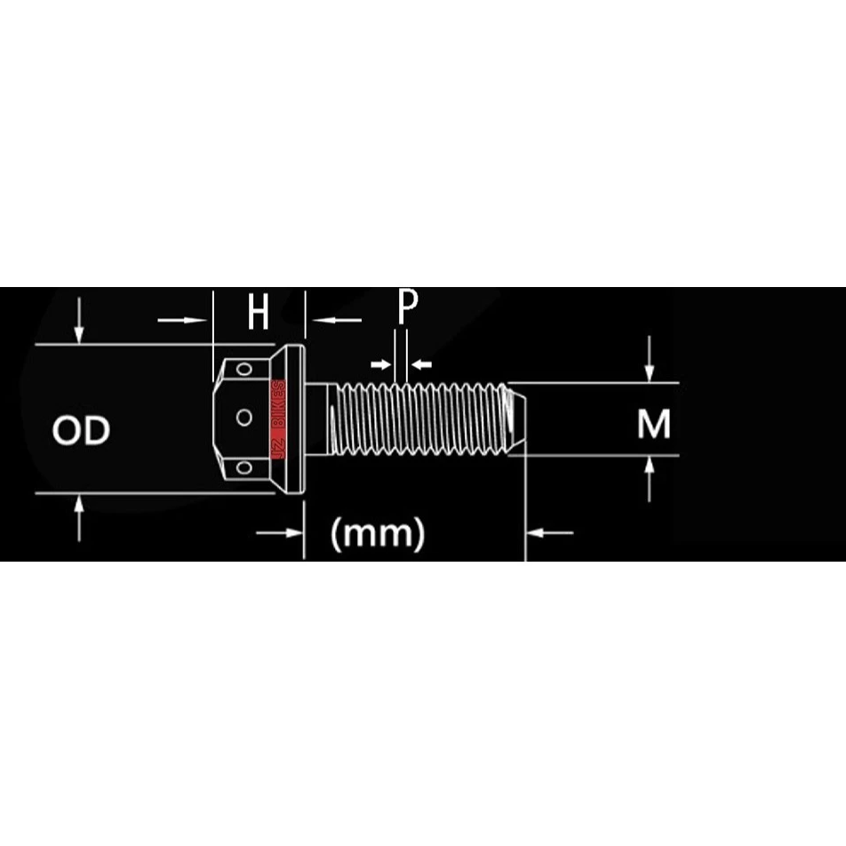 【JZ BIKES】白鐵TR系列 - M5-P0.8 螺絲