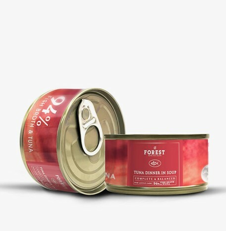 Forest 升級 貓罐系列 94％ 吞拿魚 ,魚湯 '主食湯罐' 80g (原箱24罐)